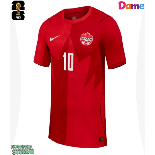 Canada Jonathan David #10 Replika Hjemmebanetrøje Dame VM 2026 Kortærmet
